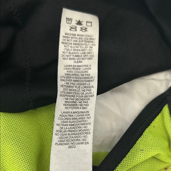 Nike Black Sports Bra with Green Accents - Picture 4 of 5